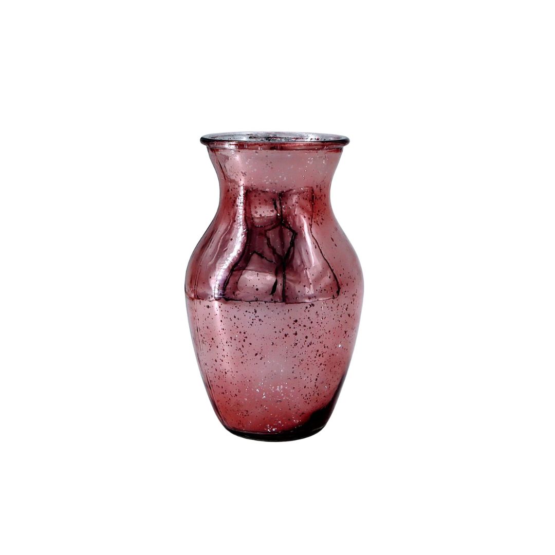 Mercury Ginger Glass Vase 8h X 5w