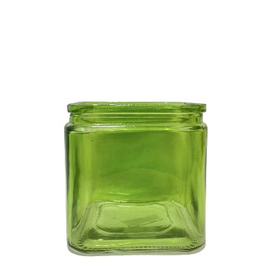 Cube Glass Vase 4.5w X 4.75h