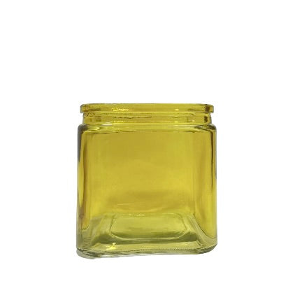 Cube Glass Vase 4.5w X 4.75h