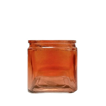 Cube Glass Vase 4.5w X 4.75h