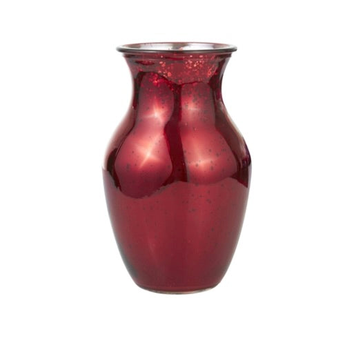 Mercury Ginger Glass Vase 8h X 5w
