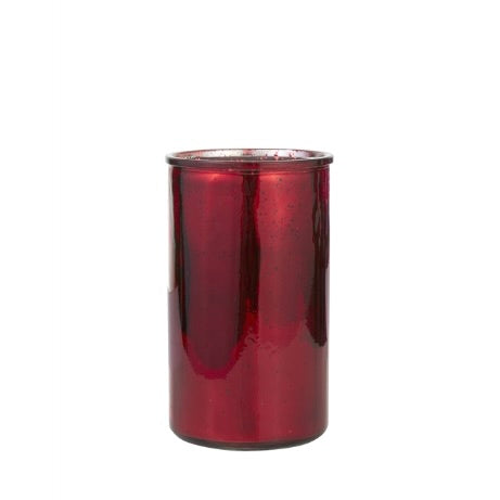Cylinder Mercury Glass Vase 4.75w X 8h
