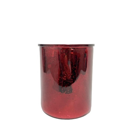 Cylinder Mercury Glass Vase 5w X 6h