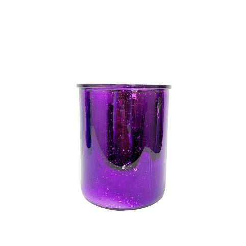 Cylinder Mercury Glass Vase 5w X 6h