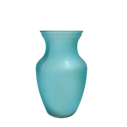 Frosted Belly Glass Vase 4w X 8h