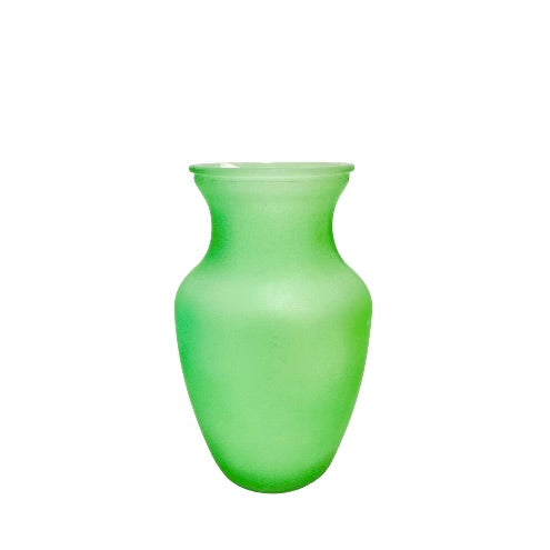 Frosted Belly Glass Vase 4w X 8h
