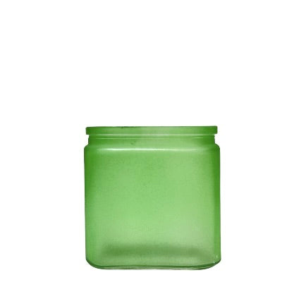 Frosted Cube Glass Vase 4.75w X 4.75h