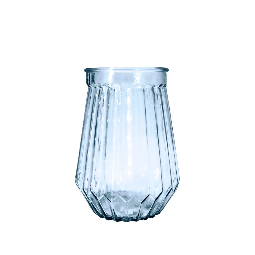 Belly Vase with Lines 8.5x5