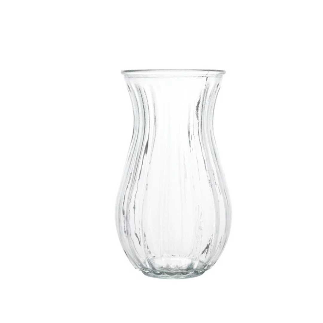 Belly Glass Vase 4"W x 9"H