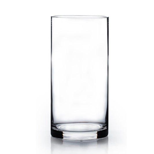 Cylinder Glass Vase 10"x4"