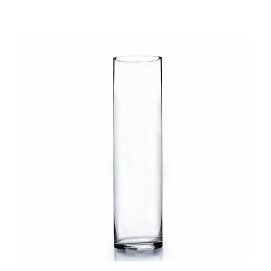 Cylinder Glass Vase 14"x4"