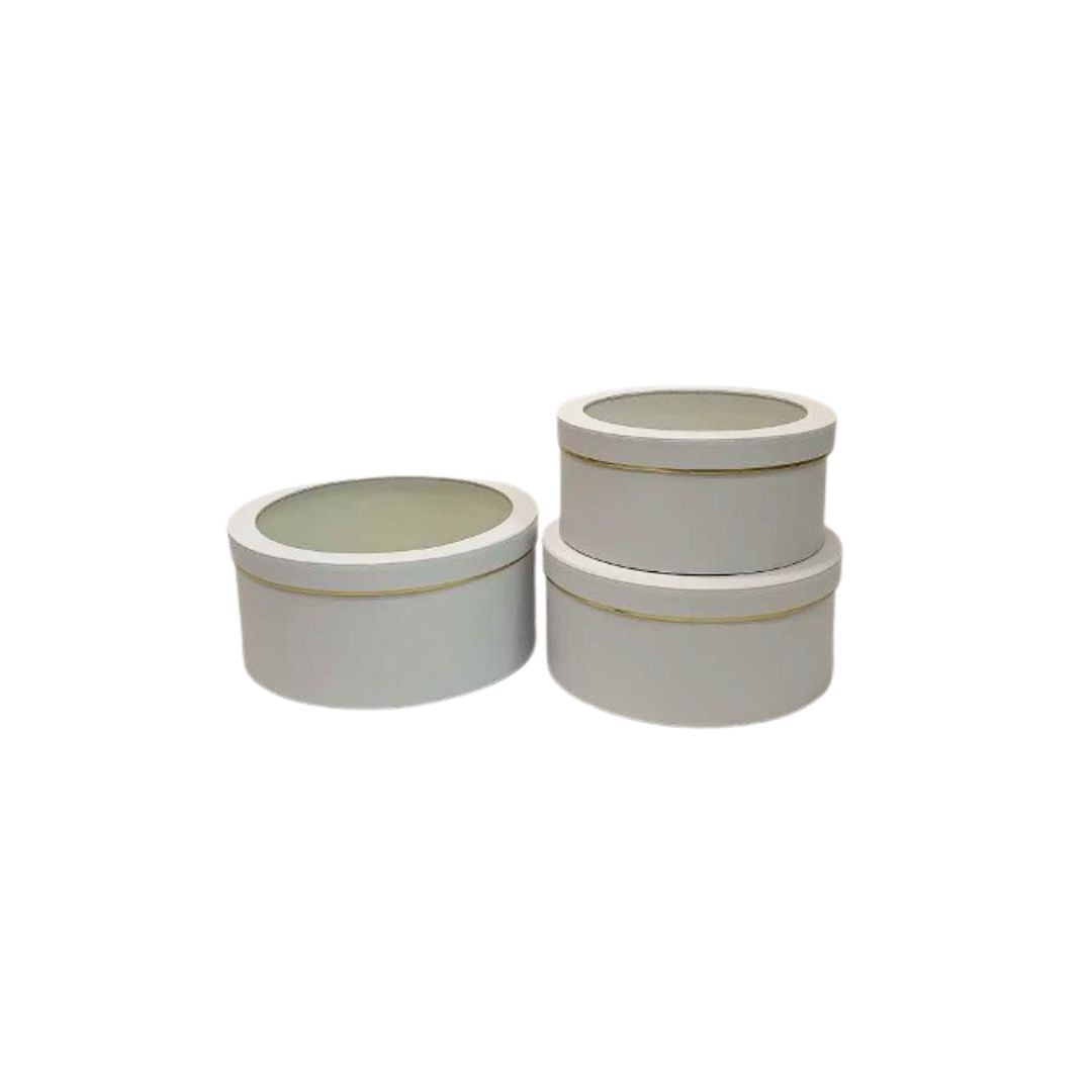 Round Flower Box with Window