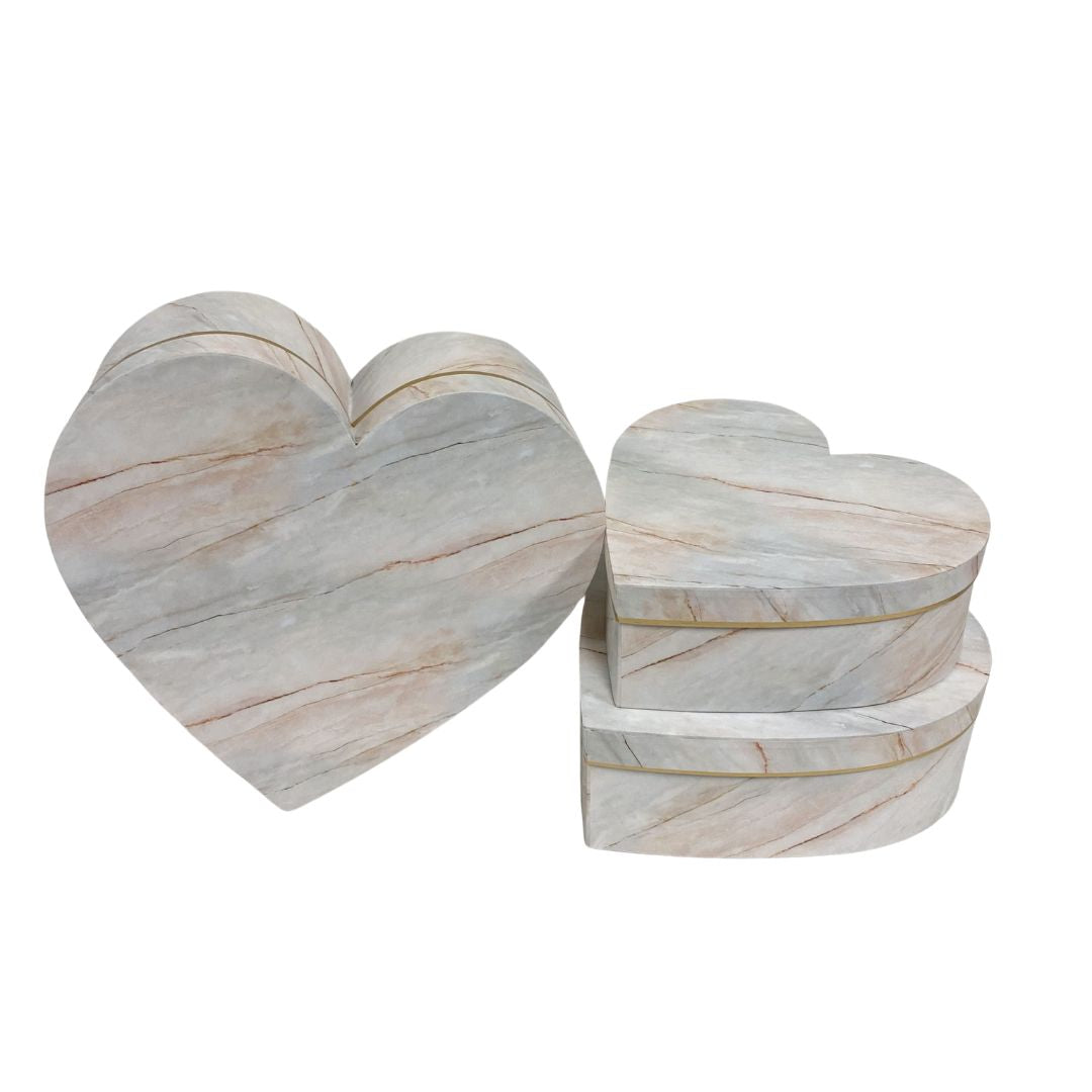 Heart Shape Flower Boxes set of 3