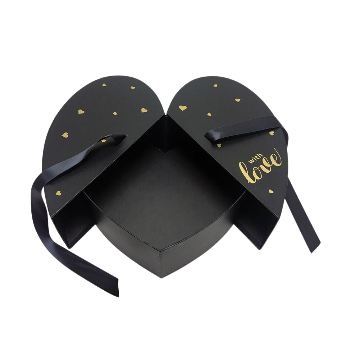 Ribbon Open Heart Flower Box