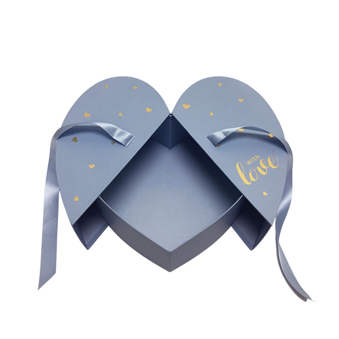 Ribbon Open Heart Flower Box
