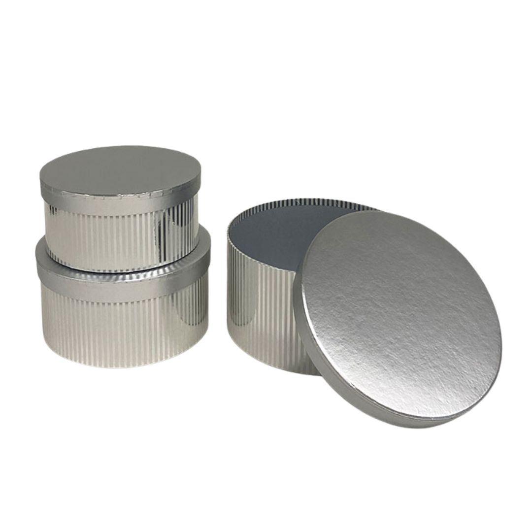 Round Flower Boxes set of 3