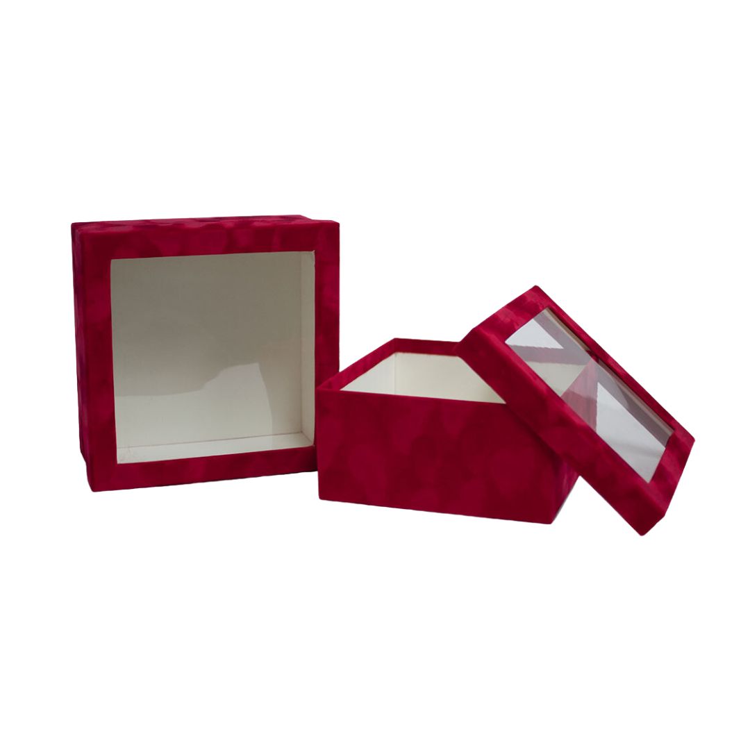 Velvet Square Flower Box (Set of 2)