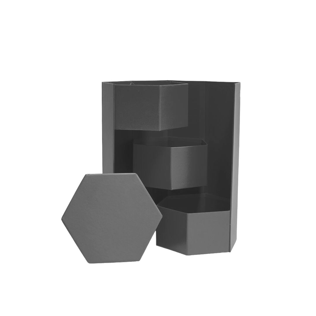 Hexagon Triple Layer Flower Box