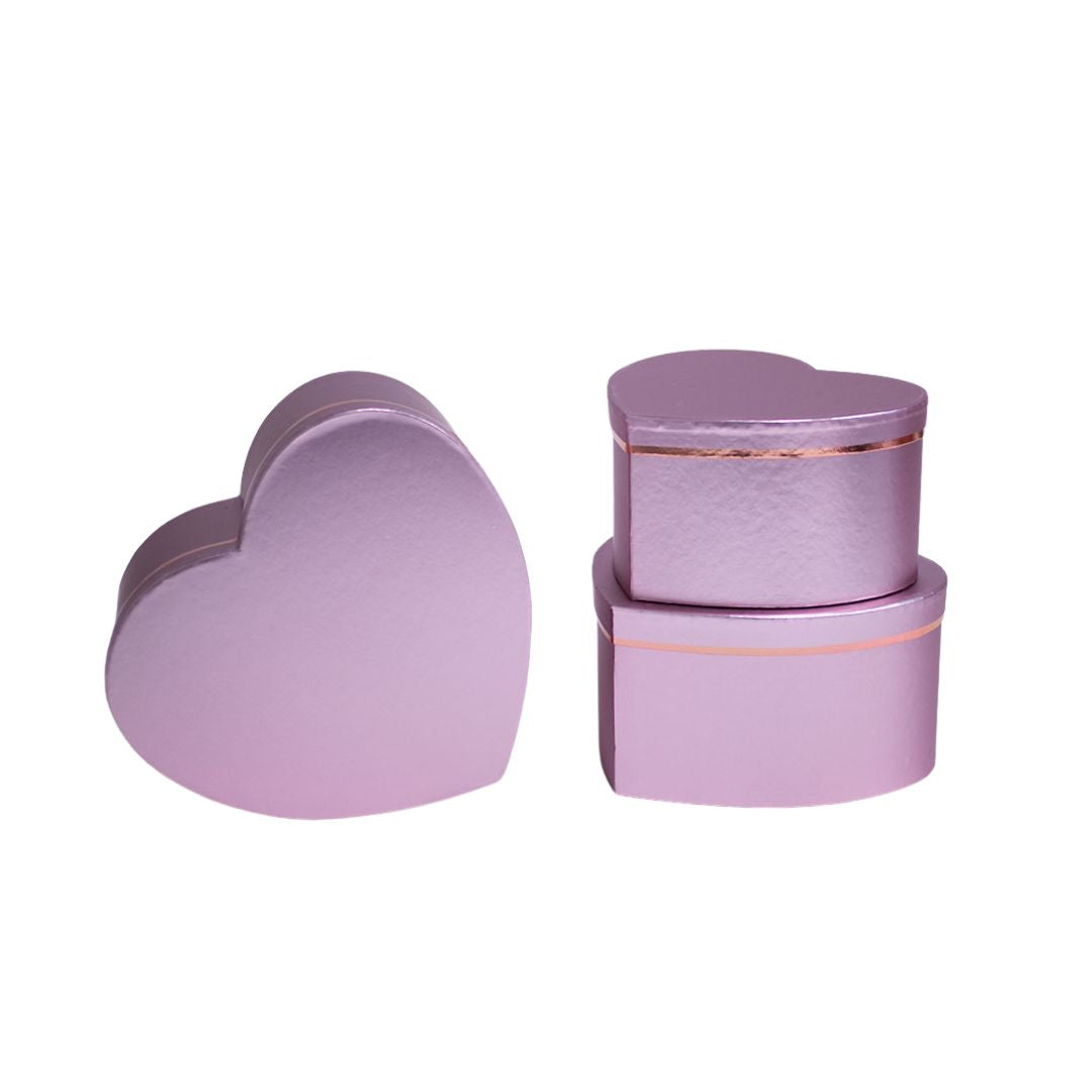 Heart Shape Flower Boxes Set of 3