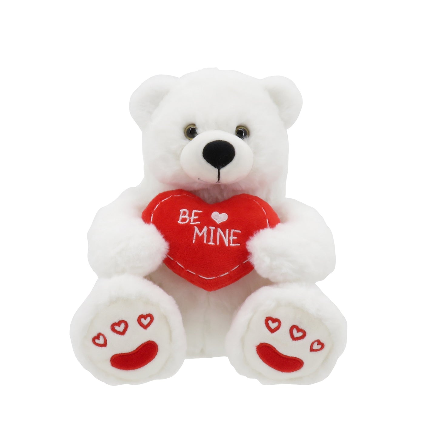 10" Polar Bear with Heart