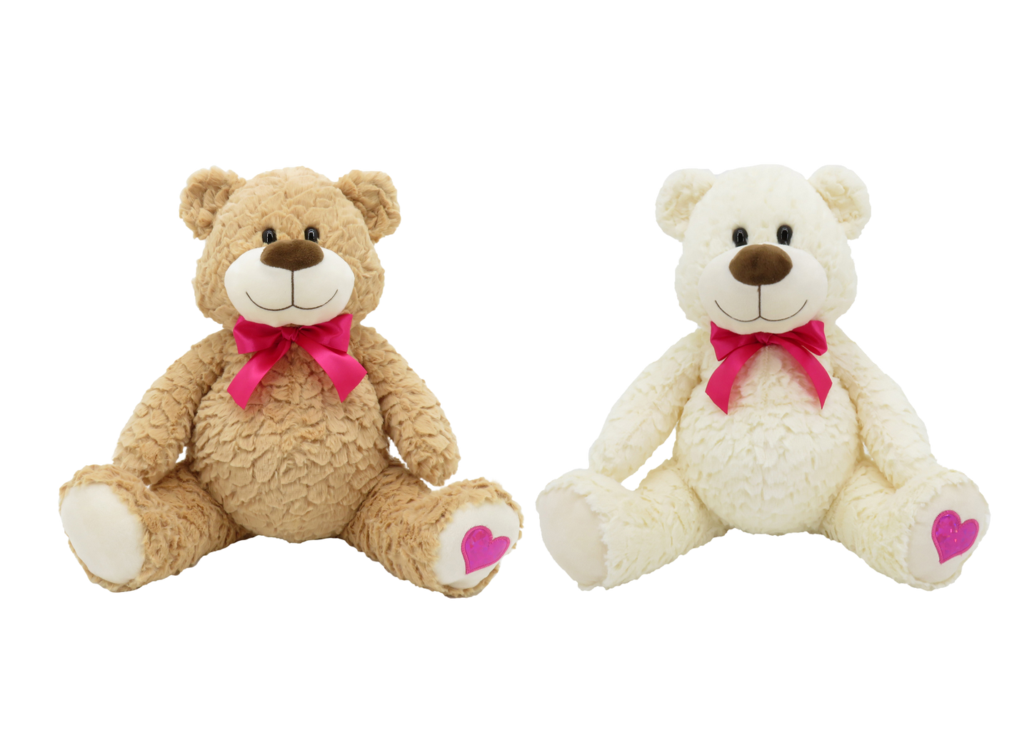 14.5" Fluffy Swirl Fur Teddy