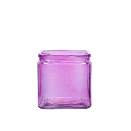 Cube Glass Vase 4.5w X 4.75h