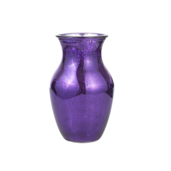 Mercury Ginger Glass Vase 8h X 5w