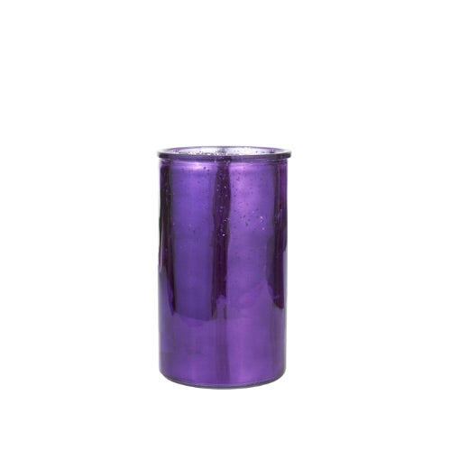 Cylinder Mercury Glass Vase 4.75w X 8h