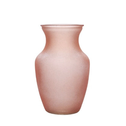 Frosted Belly Glass Vase 4w X 8h