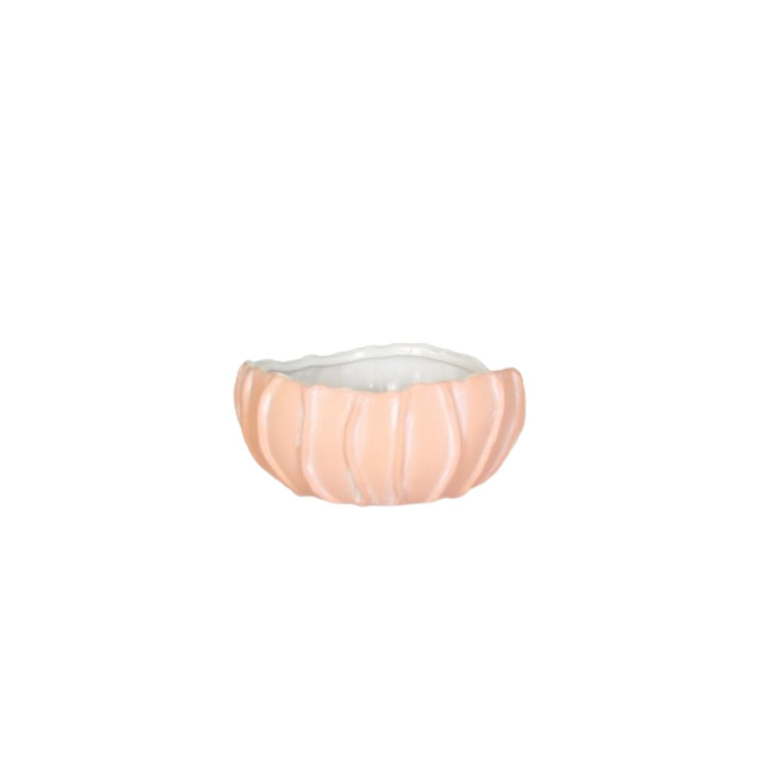 Coral Round Tray 6x6x2.75