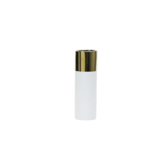Gold Topped Ceramic Cylinder