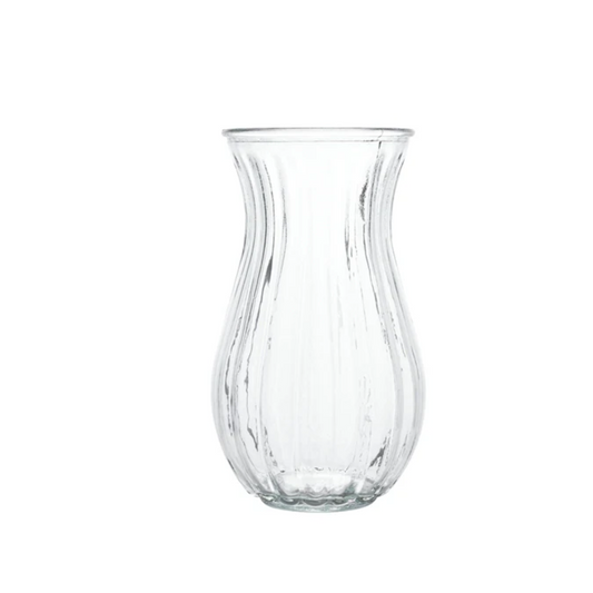 Belly Glass Vase 4"W x 9"H