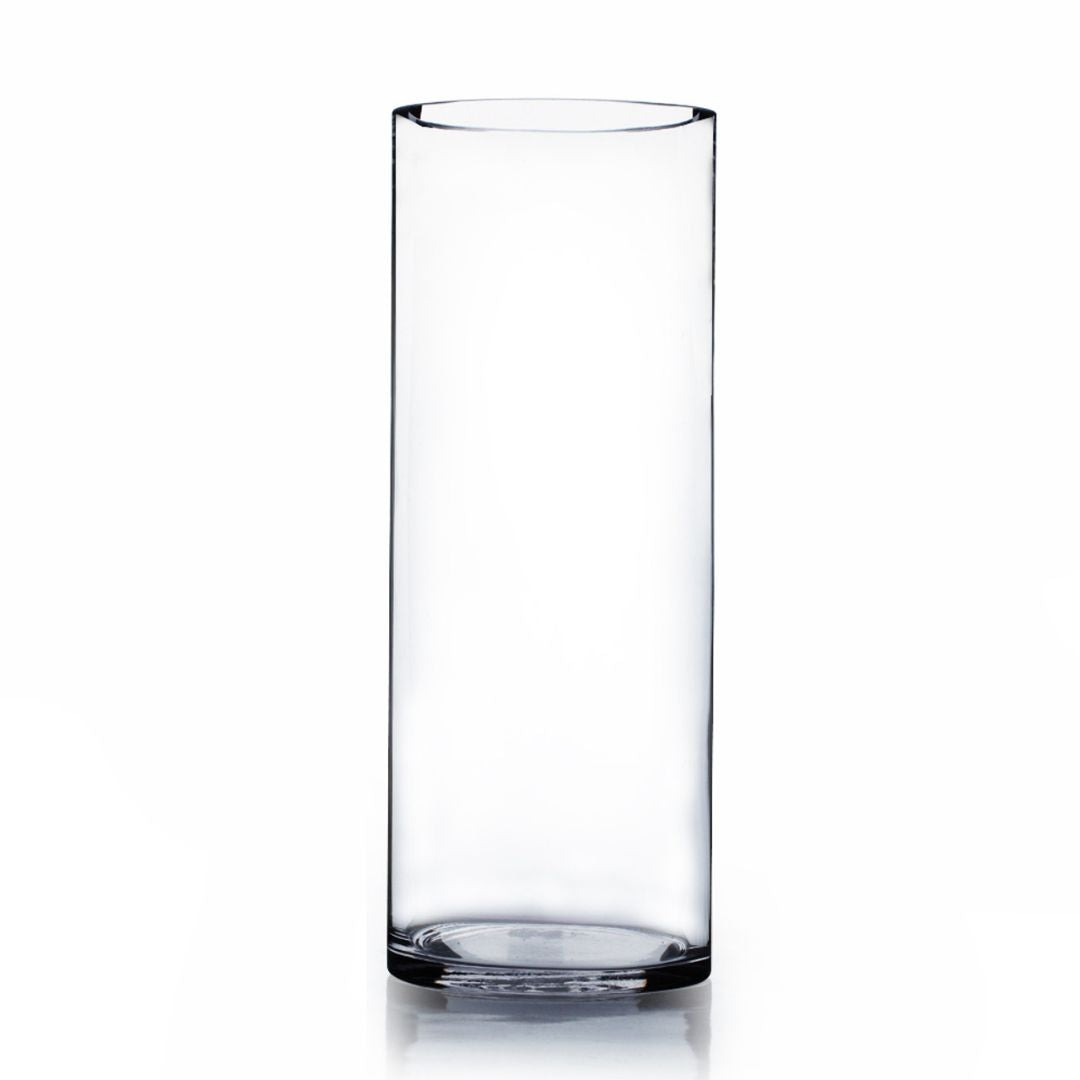Cylinder Glass Vase 12"x4"