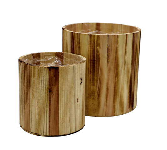 Wood Container 8x8 2-Piece Nat