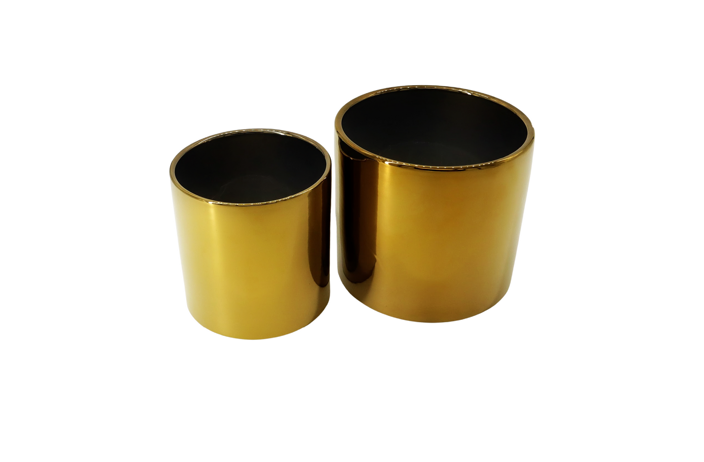Cylinder Ceramic Container 2pc Set 6x6.5 5x5