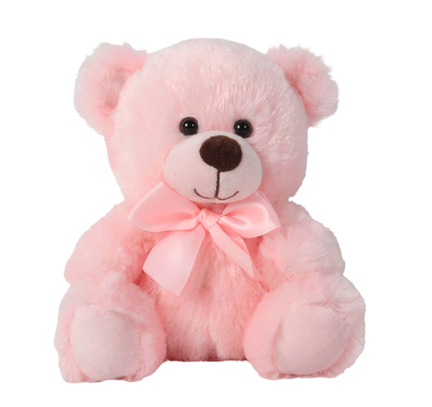 6" Pink Bear with Ribbon